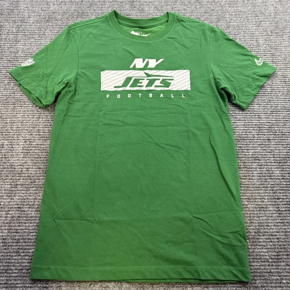 Nike‎ Dri Fit New York Jets Shirt Men's Size Small Green NFL Logo New With Tags